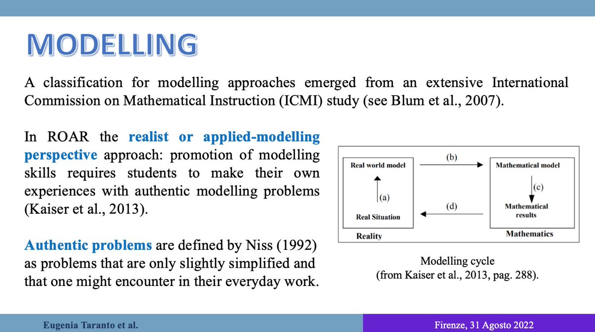 AliceRaffaele1's tweet photo. #ODS2022 #TeachingSession
Eugenia Taranto has just presented some results in mathematics education related to the first teaching unit of #ROAR, our project addressed to higher secondary school (https://t.co/E7pgvaCUqA) #orms https://t.co/BQDfssfDuj