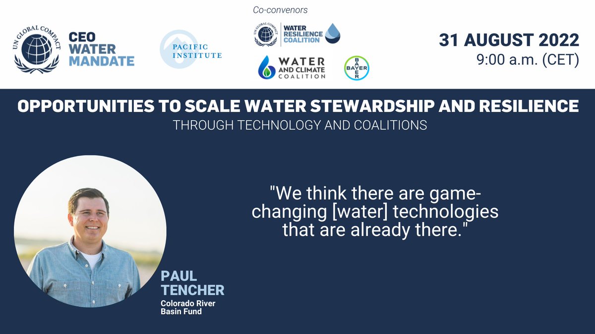 CEO Water Mandate (@h2o_stewards) on Twitter photo "This is an all-in approach... It's going to take a village to solve these wicked water problems." <a href="/paultencher/">Paul Tencher</a> "This is an all-in approach... It's going to take a village to solve these wicked water problems." <a href="/paultencher/">Paul Tencher</a>