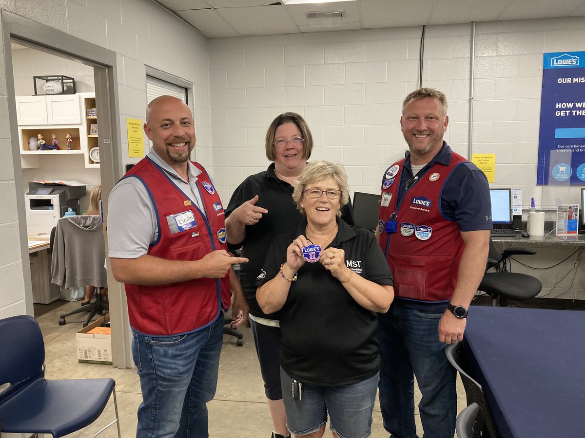37 years with Lowes. Great Achievement! <a href="/MYoungsonLowes/">Michael Youngson</a> <a href="/DustinCornell5/">Dustin Cornell</a> <a href="/BenitoKomadina/">Benito.Komadina@Lowes</a> <a href="/CrystalNeels/">crystal neels</a> <a href="/Caindomain/">Amanda Cain</a> <a href="/BlueBoxR1/">@BlueBoxR1</a>