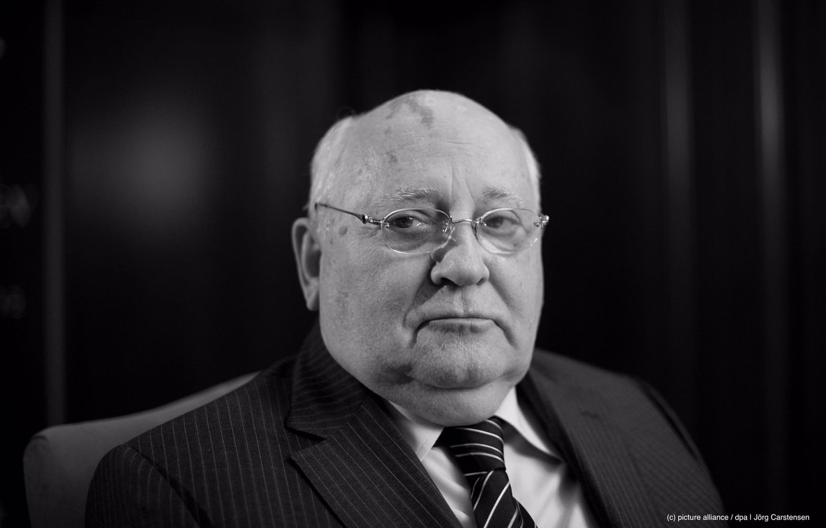 La fin de la Guerre froide et l’unité allemande sont l’héritage de Mikhaïl #Gorbatchev. Je porte le deuil d’un homme d’État auquel nous, Allemands, serons éternellement reconnaissants.