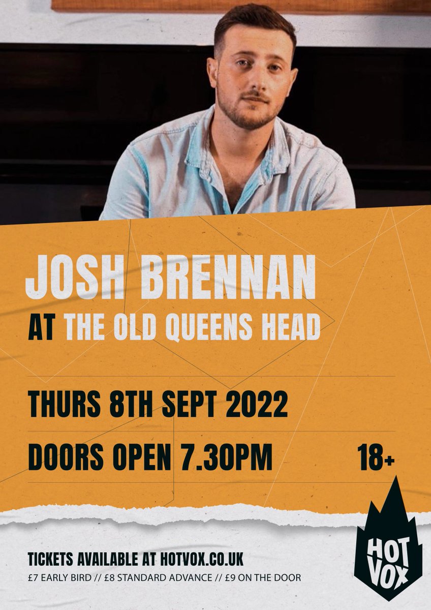 ONE TO WATCH // JOSH BRENNAN Today’s One To Watch is 'Stay The Night' by Josh Brennan They are performing at The Old Queens Head on the 8th September! Tickets Here: bit.ly/3R2j3Is Article Here: bit.ly/3q01Jbc