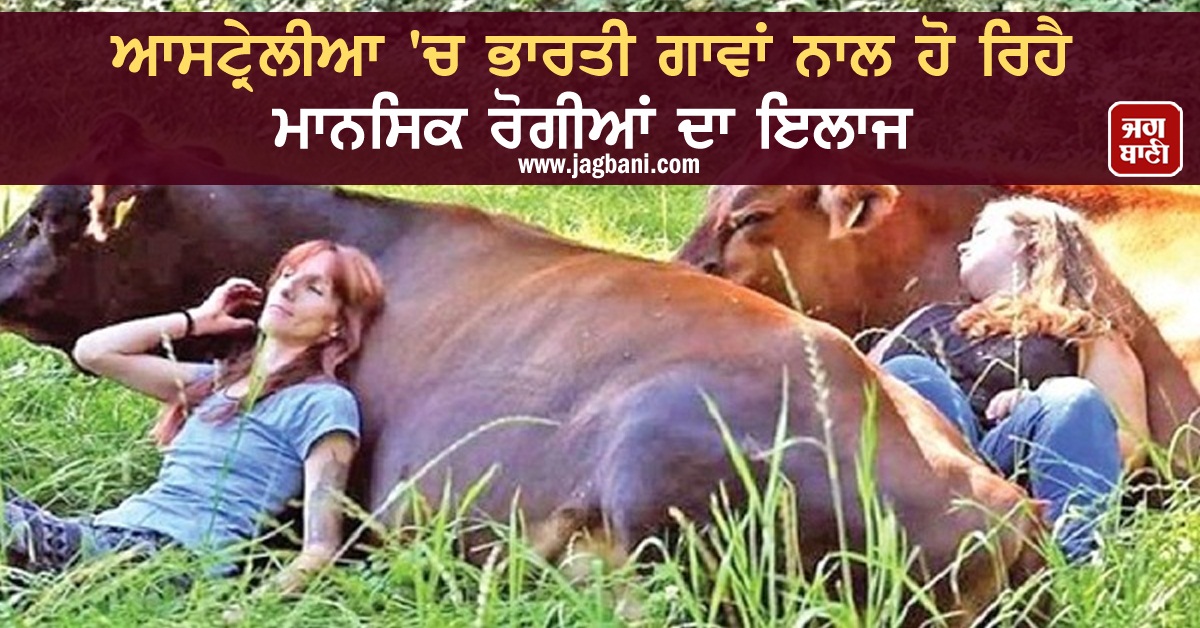 JagbaniOnline's tweet photo. ਆਸਟ੍ਰੇਲੀਆ 'ਚ ਭਾਰਤੀ ਗਾਵਾਂ ਨਾਲ ਹੋ ਰਿਹੈ ਮਾਨਸਿਕ ਰੋਗੀਆਂ ਦਾ ਇਲਾਜ
https://t.co/AyaZdk7PPD
#Australia #IndianCows #MentalIllness #Treatment https://t.co/PGUvKukuI3