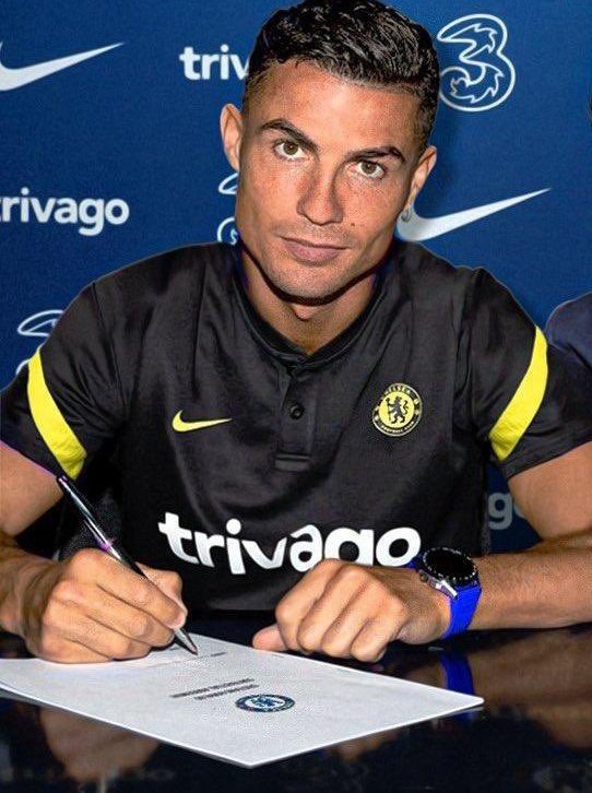 SaloniCFC's tweet photo. Ronaldo to Chelsea. Who says NO ?? https://t.co/Ry4xCTK5bu