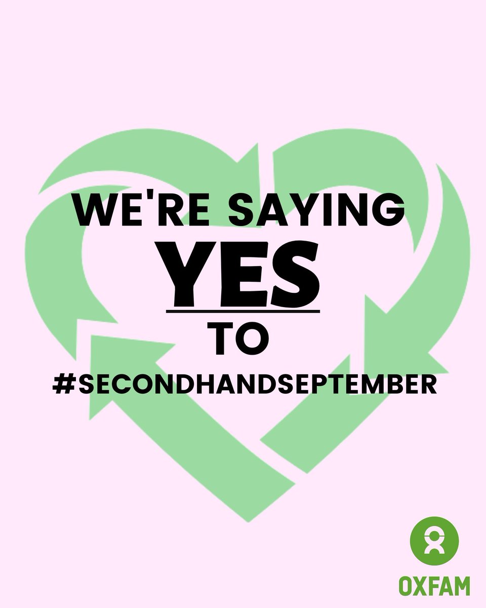 Tomorrow is the start of #SecondHandSeptember! The textiles industry is responsible for around 10% of all #greenhousegasemissions, and around 20% of all waste water. 

This September, instead of buying new, try upcycling, repairing or buying from your local charity shops 🧵🪡