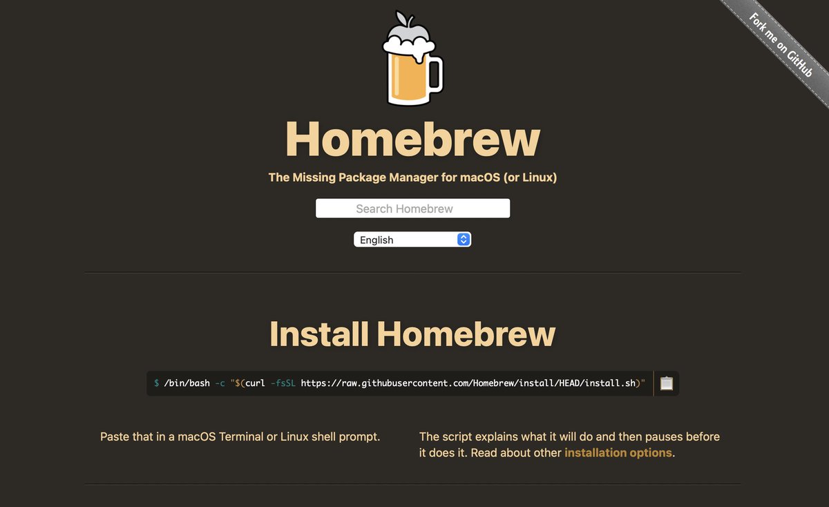 f0und4710n5's tweet image. Dear old friend... #homebrew #devflow #tools #macOS