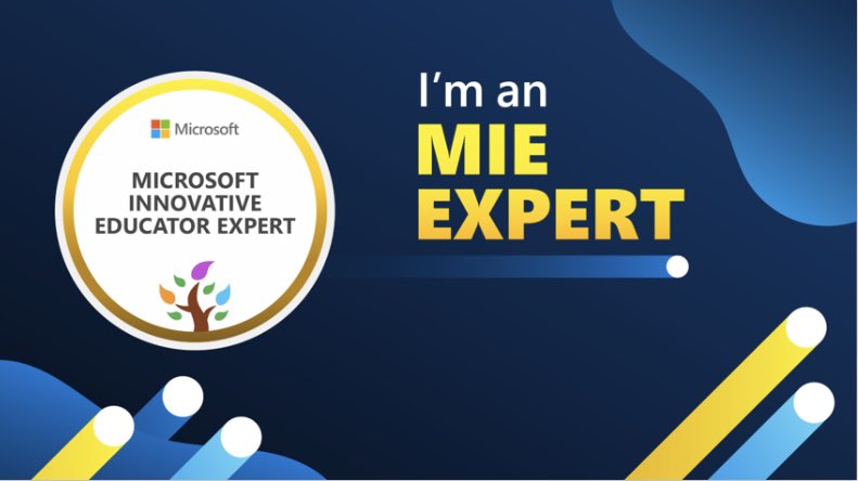 Really excited to find out I’ve been accepted to be an #MIEExpert for another year! Let’s go <a href="/0SophieFrake/">Sophie Frake</a>!! 🎊🥳🎉 #teamlantern #edtech