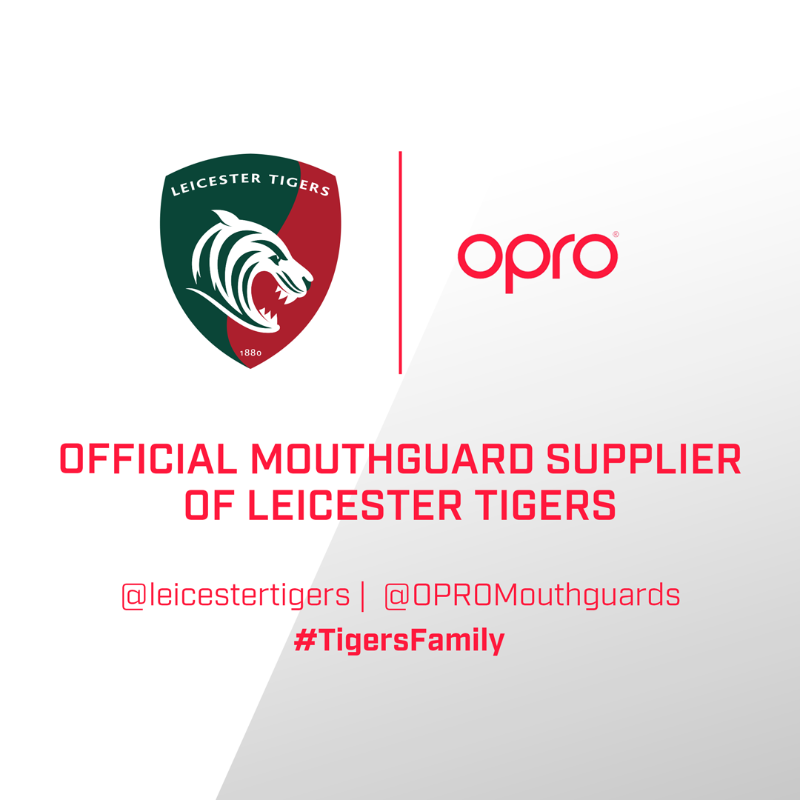 LeicesterTigers's tweet photo. We are pleased to announce that @OPROMouthguards have renewed their partnership with the club.