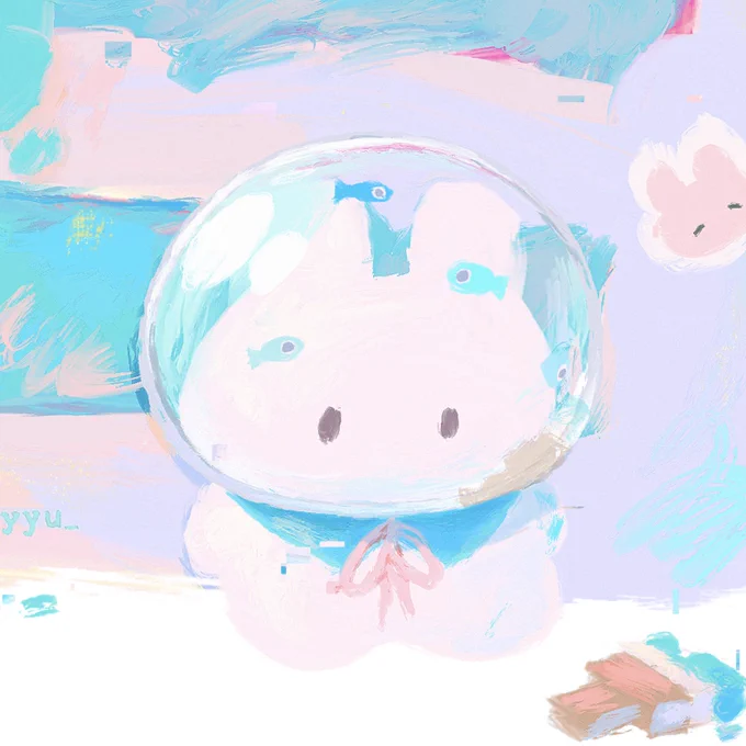 : " I painted it all blue " 
