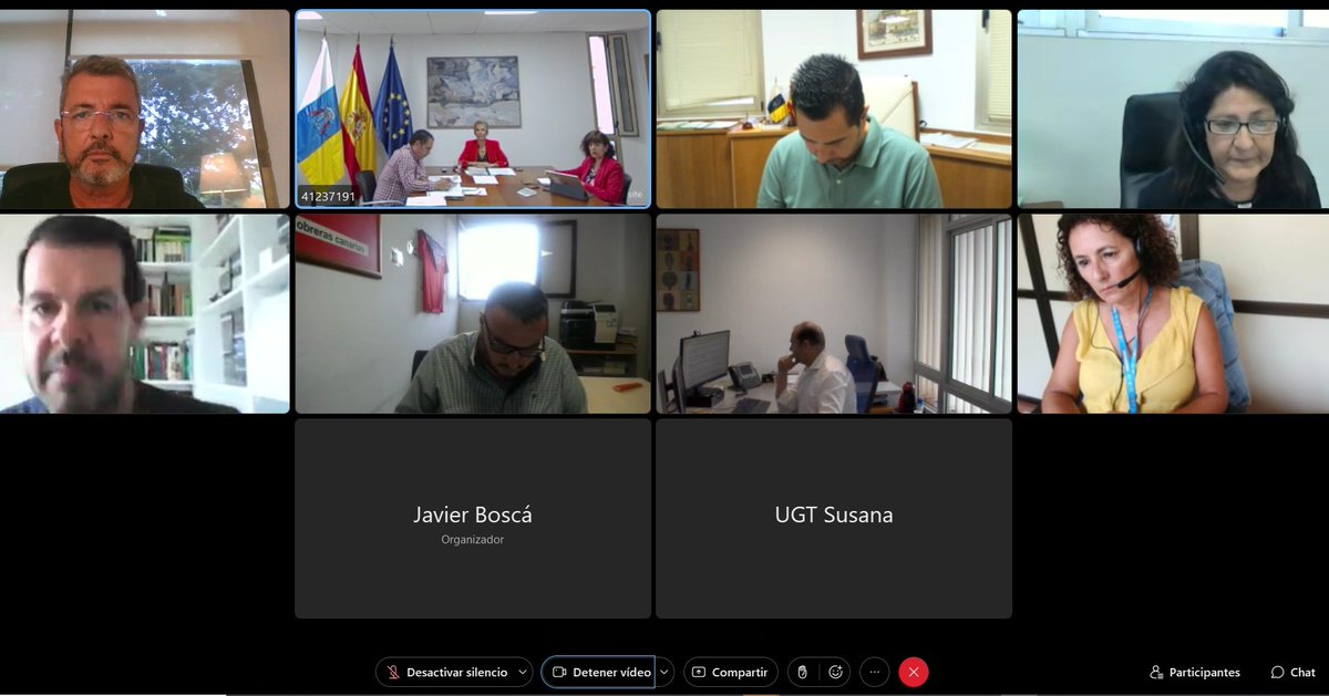 ceoetenerife's tweet photo. Reunión del del Patronato de la Fundación Canaria para el Fomento del Trabajo #FUNCATRA, con la presencia de nuestro Secretario General @Eduardo_Bezares, y presidido por la Consejera @EcoGobCan @Elenamanez y el Viceconsejero @EcoGobCan Gustavo Santana. @SCEmpleo https://t.co/QcgBeI1iRc