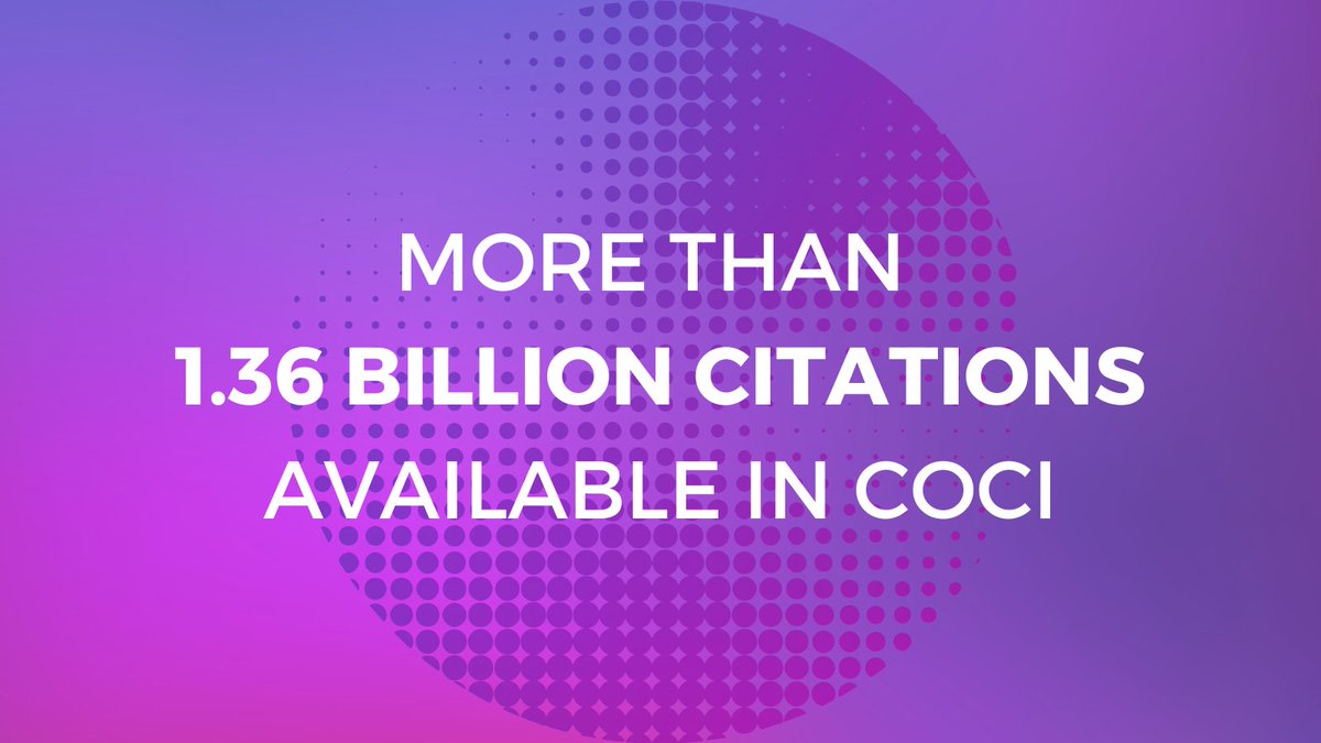 opencitations's tweet photo. The August 2022 release of #COCI is now available! It contains >1.36 billion #DOItoDOI citation links, including #citations from the articles published over the last four years by @IEEEorg, whose bibliographic references were opened in June 2022. More at: https://t.co/BZeufIdWOV https://t.co/Qj9w5stN27