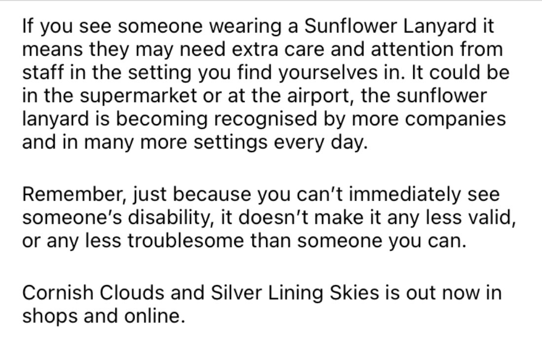 The last, but probably the most important CLOUD NINE.

#CornishClouds #Meteorologist #StFelix #StIves #hiddendisability #MECFS #spoonie #Sunflowerlanyard #sunflowerlanyardscheme #hiddendisabilityawareness #invisableillness #invisabledisability