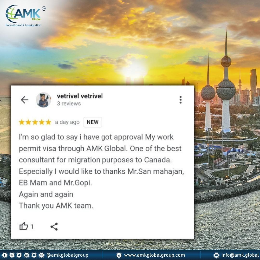 amkglobalgroup's tweet photo. Thank you so much, Vetrivel, for rating us with your valued feedback. ๐
๐Book a free assessment from here https://t.co/a9Bz7mIdkI
#amkglobalgroup #sanmahajan #regulatedimmigrationconsultants #feedbackcustomer #happycustomer #hiringcooks #hiringchefs #FiveStarReview #canada https://t.co/wvdlMKwnvJ