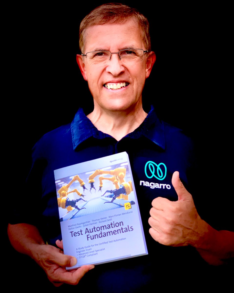 Manfred Baumgartner (@manfredbaumgart) on Twitter photo Exciting! Today my book Test Automation Fundamentals is published by dpunkt.verlag and I hope you like it as much as I do 😊 !
dpunkt.de/produkt/test-a…
#Testautomation #Software <a href="/Nagarro/">Nagarro</a> <a href="/iSQICert/">iSQI</a> @yourasqf <a href="/dpunkt_verlag/">dpunkt.verlag GmbH</a> <a href="/Nagarro/">Nagarro</a> <a href="/esconfs/">EuroSTAR Conferences</a> @GTB_ISTQB <a href="/IT_Connection/">IT Connection</a> <a href="/ISTQBORG/">ISTQB.ORG</a> Exciting! Today my book Test Automation Fundamentals is published by dpunkt.verlag and I hope you like it as much as I do 😊 !
dpunkt.de/produkt/test-a…
#Testautomation #Software <a href="/Nagarro/">Nagarro</a> <a href="/iSQICert/">iSQI</a> @yourasqf <a href="/dpunkt_verlag/">dpunkt.verlag GmbH</a> <a href="/Nagarro/">Nagarro</a> <a href="/esconfs/">EuroSTAR Conferences</a> @GTB_ISTQB <a href="/IT_Connection/">IT Connection</a> <a href="/ISTQBORG/">ISTQB.ORG</a>