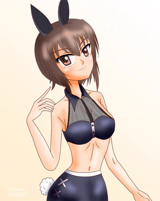 今月は水着絵ばかり描いてましたねw#今月描いた絵を晒す 