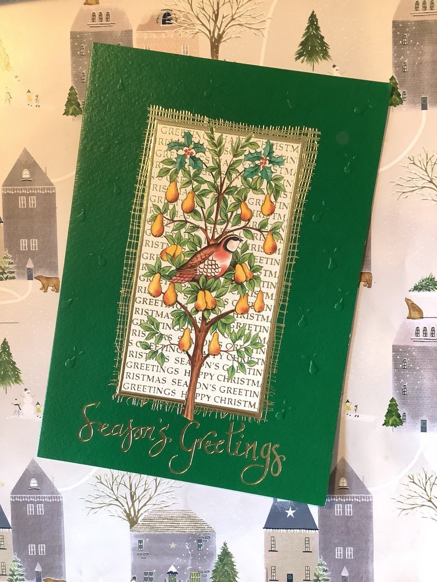 WatsonsVintage's tweet photo. NEW LISTING I only have ONE of these STUNNING Cards available at just £3.00 in my #etsyshop #Rare #Vintage Circa 1990s Collisons Blank Christmas Card Entitled 'The Pear Tree’ - Pretty Card To Frame https://t.co/GrfSYqvdqG #BlankChristmasCard #Partridge #ThePearTree #PrettyCard https://t.co/Dw3SfMUrnc