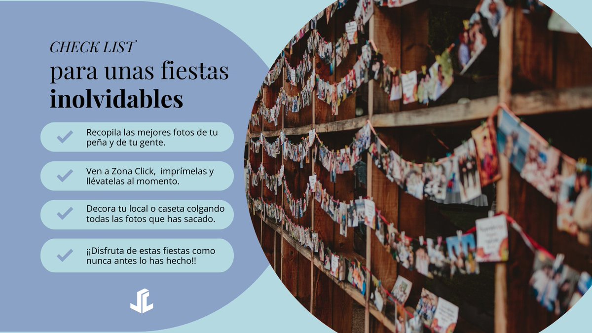 ZonaClickCanete's tweet photo. ¿Y si recopiláis las fotos que tengáis de vuestras peñas de otros años, las imprimís en nuestro kiosco fotográfico y luego las usáis para decorar vuestros locales o casetas?

ℹ️Si sacáis más de 10 fotos, os regalamos una cajita y, si sacáis más de 30, una ampliación en 15x20. https://t.co/0lvoKfJW8l