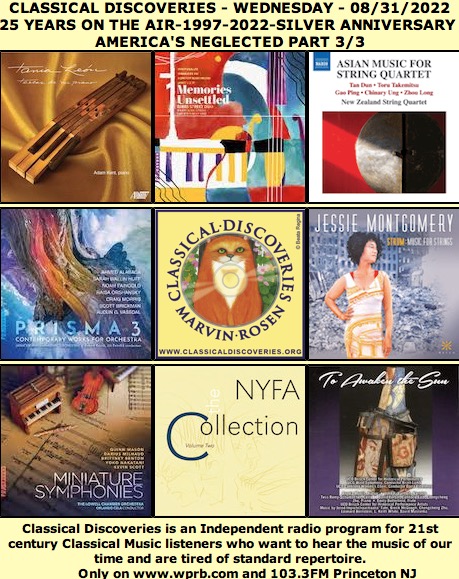 Marvin Rosen (@marvinrosen) on Twitter photo On-The-Air-Now part 3/3 of ClassicalDiscoveries- “America’s Neglected”: Music by #AmericanIndian, #BlackComposers, #AsianComposers, & other lesser know composers. at <a href="/WPRB/">WPRB 103.3 FM</a>-103.3 FM Princeton NJ wprb.com. <a href="/newmusicbox/">NewMusicBox</a> <a href="/NewMusicUSA/">New Music USA</a>
<a href="/ComposersForum/">Composers Forum</a> @ComposerProject On-The-Air-Now part 3/3 of ClassicalDiscoveries- “America’s Neglected”: Music by #AmericanIndian, #BlackComposers, #AsianComposers, & other lesser know composers. at <a href="/WPRB/">WPRB 103.3 FM</a>-103.3 FM Princeton NJ wprb.com. <a href="/newmusicbox/">NewMusicBox</a> <a href="/NewMusicUSA/">New Music USA</a>
<a href="/ComposersForum/">Composers Forum</a> @ComposerProject