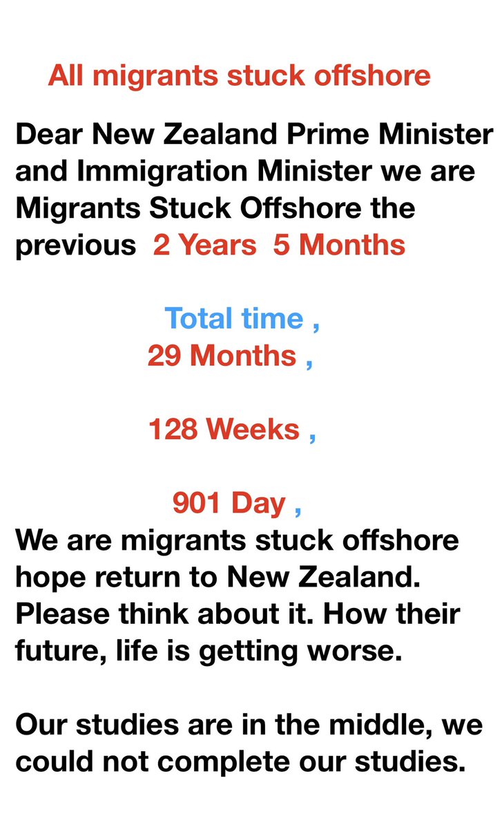 Offshore Stuck New Zealand migrants. #bringtusback tweet media