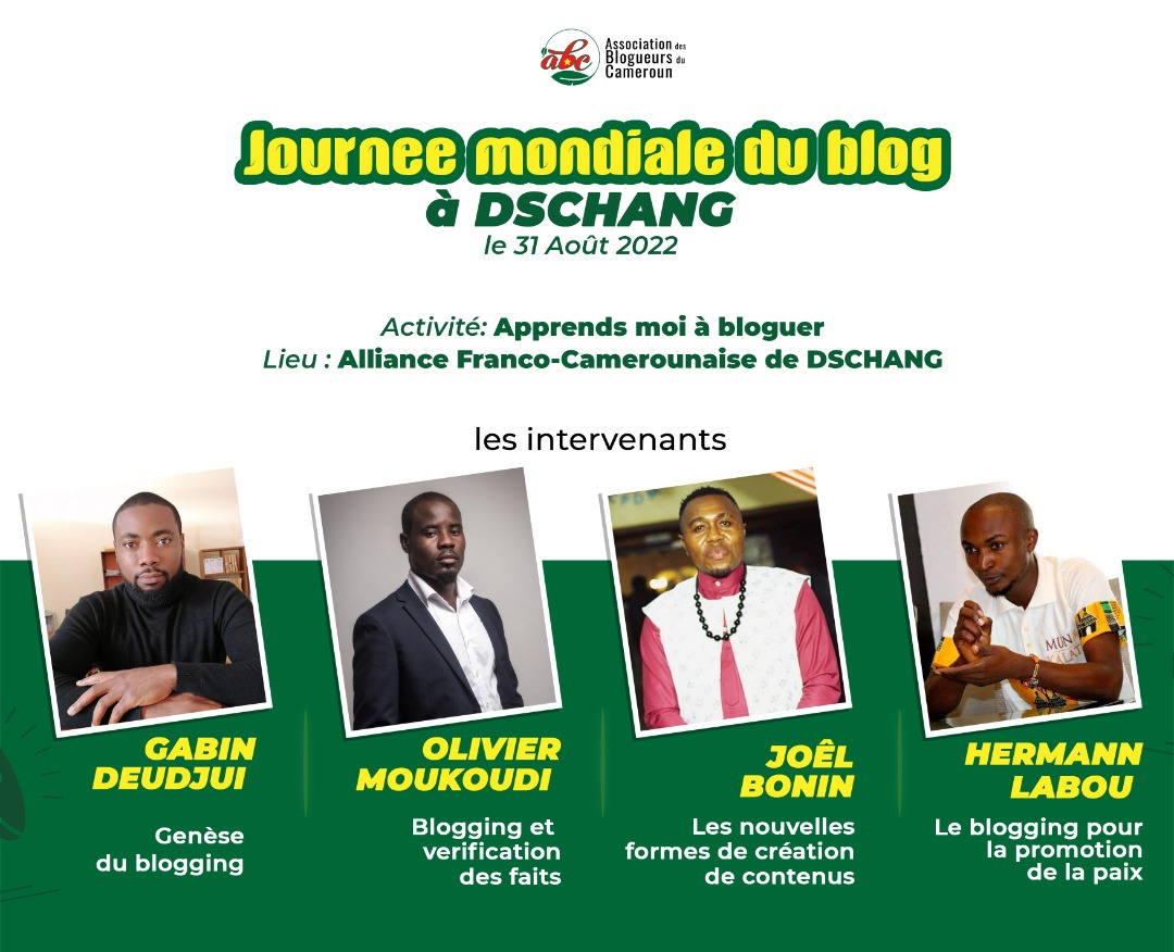 BloggersCM's tweet photo. Happening Now in Dschang ; Célébration de la journée mondiale du Blogging sous le Thème "Apprends-moi à bloguer " a l'Alliance franco-camerounaise de Dschang. @DefyhatenowWCA @Meta @ActivSpaces @MaitreAFRA @LauraDaveMedia @CRTV_web https://t.co/NSZW4B9ldT
