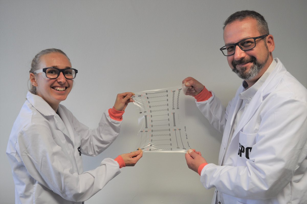 Graphene-based ink made from environmentally friendly and skin-compatible chemicals for wearable technology has been developed by an international team led by researchers from our Physical Chemistry group, Heiner Friedrich and @lauravhazendonk . More: bit.ly/3R20O5D