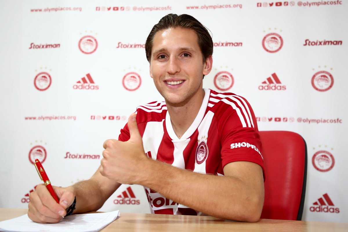 Happy and proud to sign for <a href="/olympiacosfc/">Olympiacos FC</a> again. Looking forward to this new chapter in my career! 🔴⚪️🦁 #Olympiacos #WeKeepOnDreaming