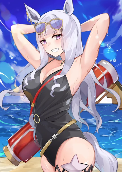 #今月描いた絵を晒そう#ウマ娘 お気に入り二枚 