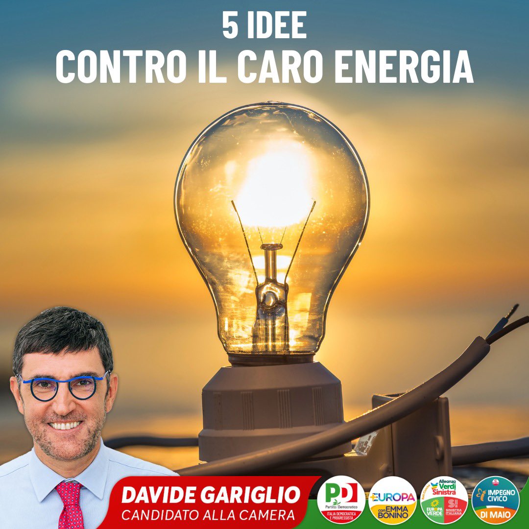 Il caro energia tocca davvero tutti, dalle famiglie alle aziende, e sta creando una grave crisi economica e sociale. Ecco 5 idee: partitodemocratico.it/elezioni-polit…