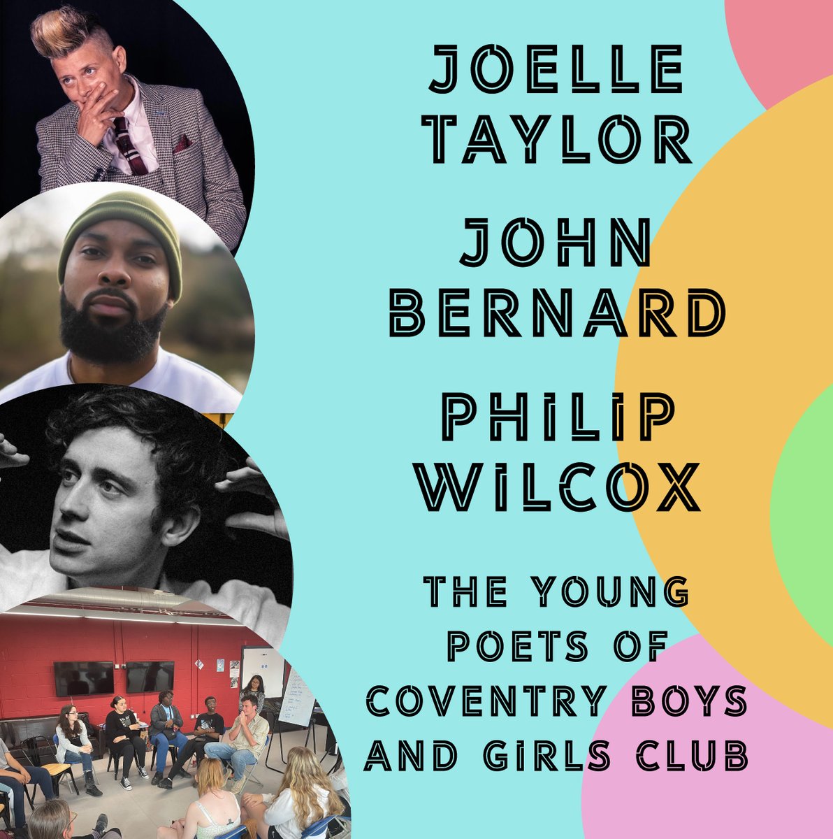 EmpoweringYV's tweet photo. We're nearly there folks! TOMORROW come and celebrate some of Coventry's amazingly talented young people performing alongside John Bernard (@johnpoetbernard), Philip Wilcox and Joelle Taylor (@jtaylortrash), at the Belgrade Theatre! 

Tickets free 👉 https://t.co/bvNuYAF9Fy https://t.co/oirodN6rWI