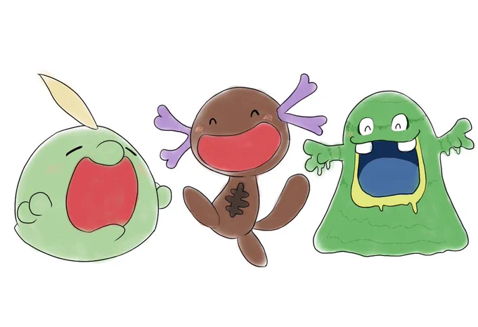 #今月描いた絵を晒そう 月末に上げた4コマ2本は↓から来月もよろしくお願いします!! 