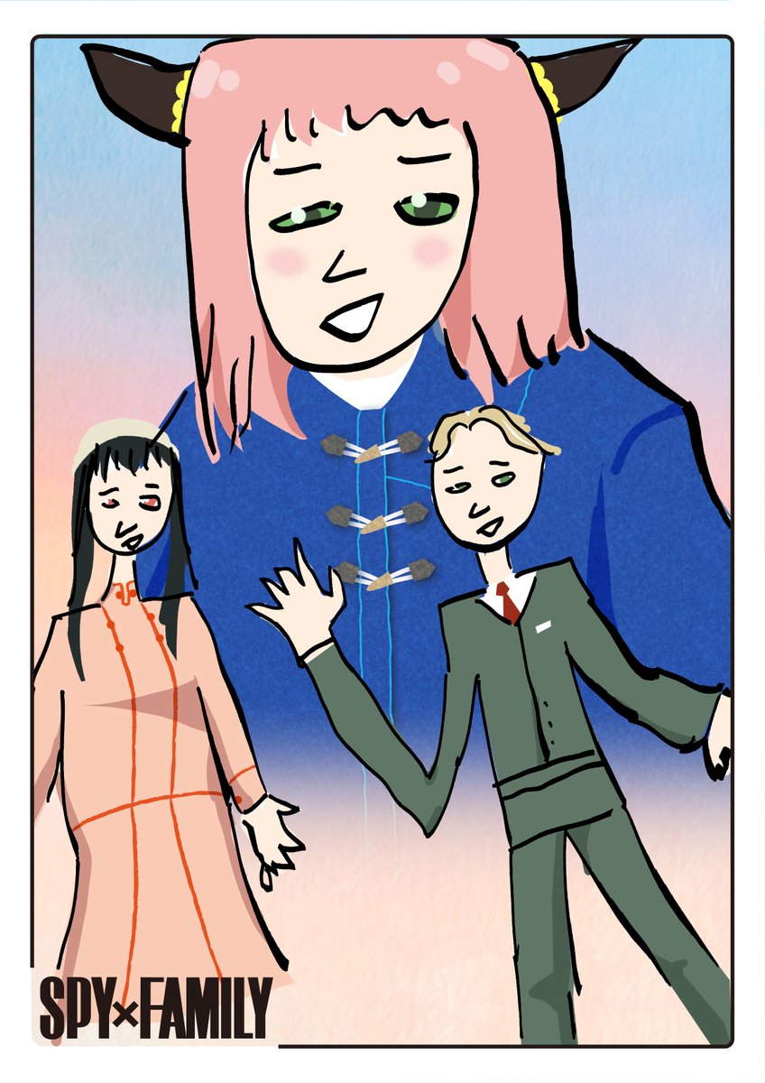 Spy Family 小野賢章が描いたイラストに反響 アーニャにツノ 個性的 やばい Oricon News