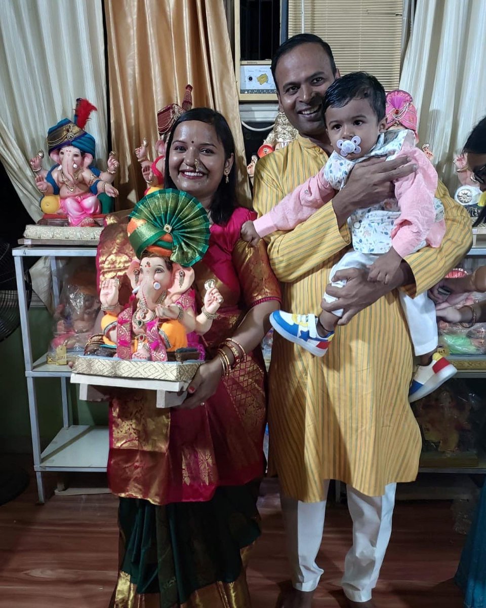 Happy Ganesh Chaturthi to all
#GanpatiBappaMorya #EcoFriendlyGanesha 
@VirangRajhans @Dahod