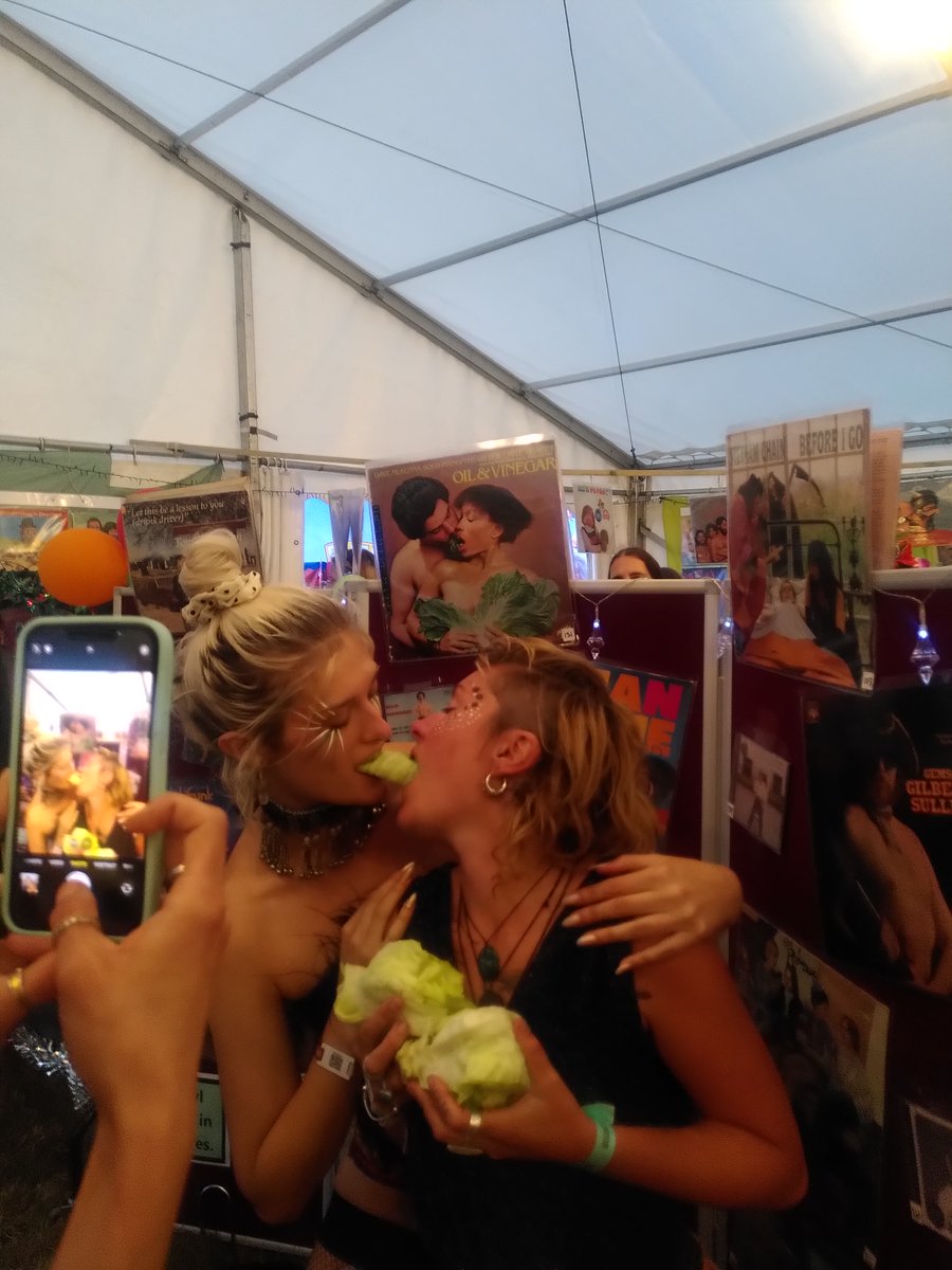 p_diversity's tweet photo. Thanks to all our lovely visitors to the #worstrecordcovers exhibition at @ShambalaFest! A busy busy tent all weekend, over 3000 visitors, surrounded by laughter all day. We even had a special visit from "Jim Post" and two cheeky fairies who recreated Oil and Vinegar. #Shambala https://t.co/Bc8wRfDcd4
