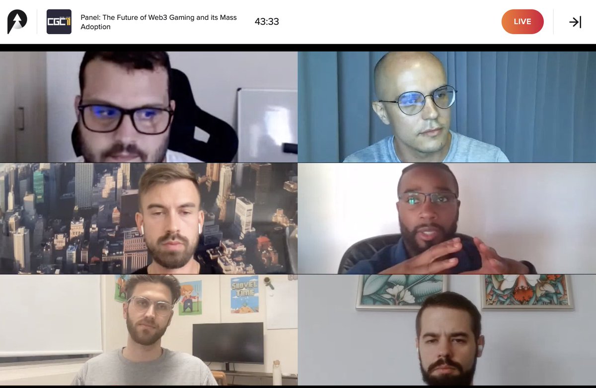 Great talk &amp; panelists <a href="/cgc_events/">CGC – Cutting-edge Games Conference</a> for #CGC11 on how WEB3 Gaming can develop Mass Adoption plus the challenges it faces 
- on a technical side (bots, security, inflation,...) 
- on a product offering side (quality of games, gameplay, tech frictions...) 
So much is yet to be done!