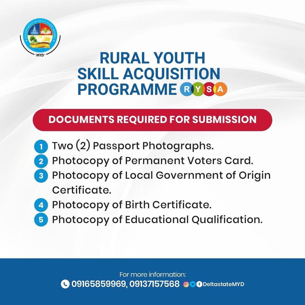Delta State Ministry of Youth Development tweet media