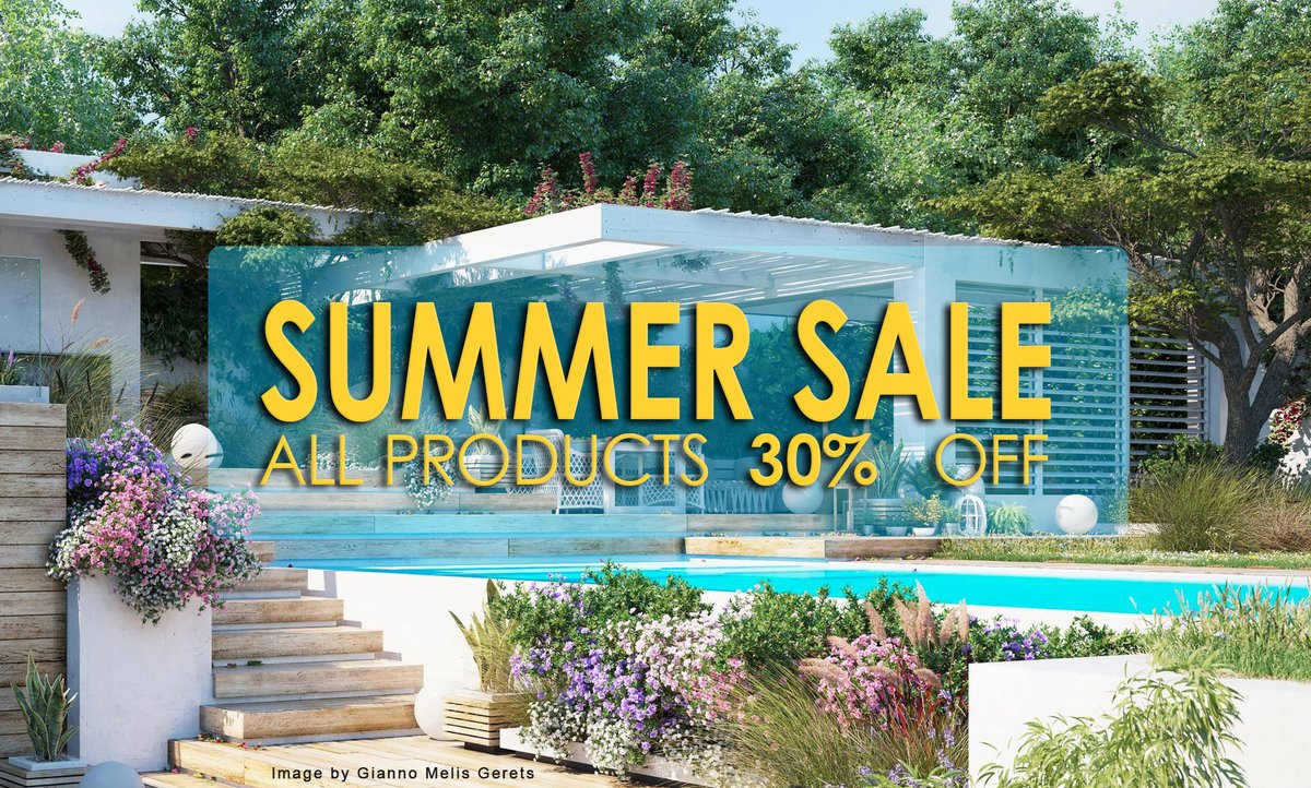 Few hours left: Save 30% on all 3D models, plants, textures and hdris during the summer sale 2022 --> vizpark.com #3d #3dsmax #archviz #vray #coronarender #architecturalvisualization #cgi #archviz #3drender #blender3d #3dplants #virtualnature #landscapedesign