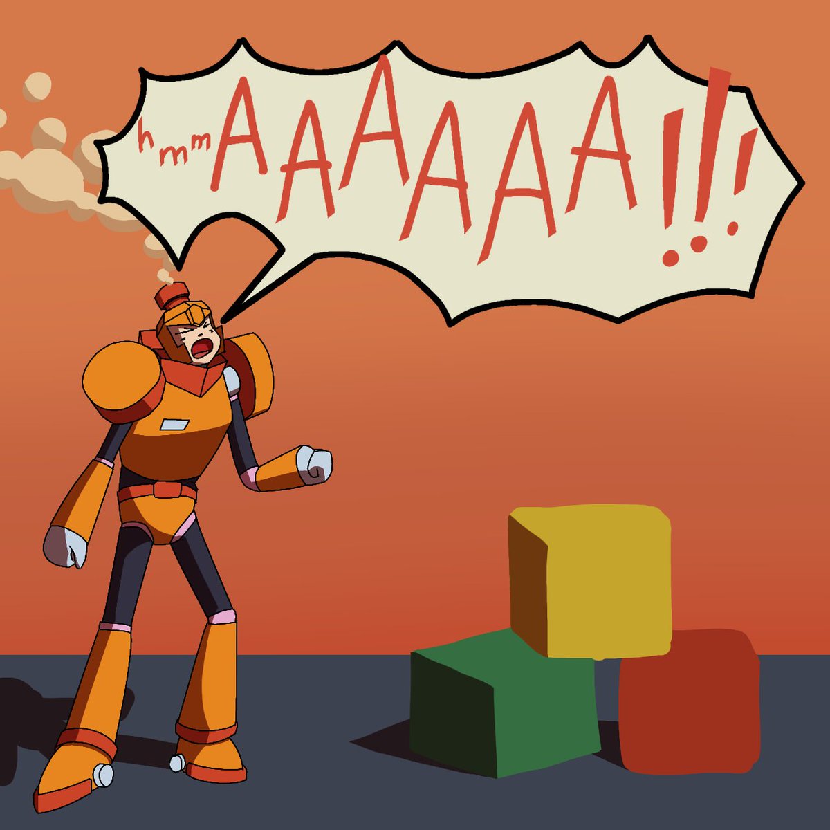 VWidjojo's tweet photo. Unexpectedly fully shaded art drawn on phone.
Yes, i redesigned the train head robot.
#megaman #chargeman
#rockman https://t.co/Iuq7ZoXpAJ
