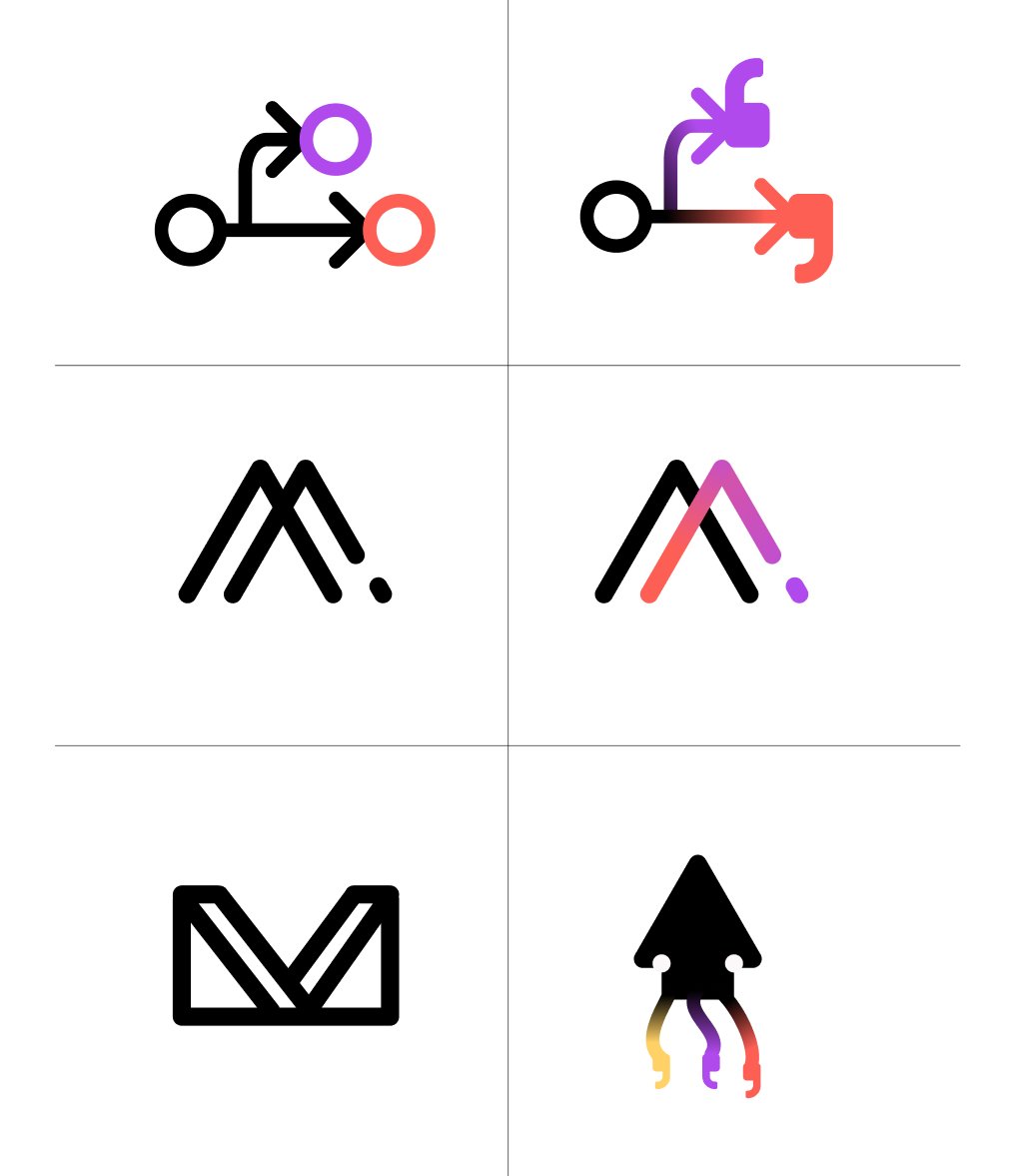 Some logo designs I did, tell me which one your favorite is. Critiques? #figma #Logo #design