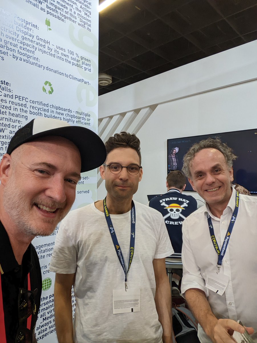 gamma_minus's tweet photo. It was great meeting @markus_gansel last week at #Gamescom2022 - such an amazing artist! He provided a lot of the agent portraits for @RoughJustice84 🥰🕵️ #2Dart #gamedev #indiegame https://t.co/kgw27Oj35E