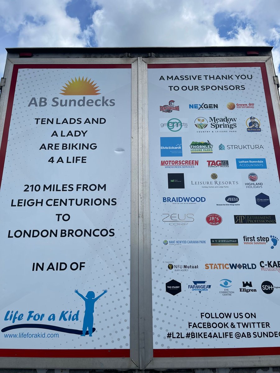 Support vehicles and shirts ready for the challenge just need make sure 10 lads and a lady are ready.Thanks to all the sponsors and all that have donated it’s appreciated. If you can’t donate please share as maybe that will help by someone else donating

justgiving.com/fundraising/Bi…