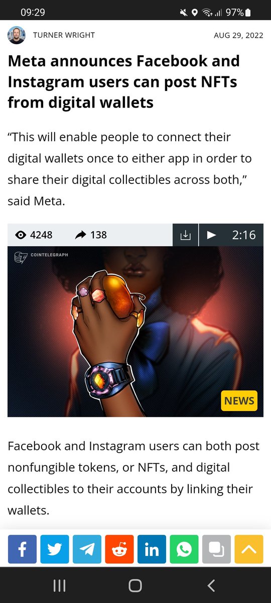 codrin_diane's tweet photo. Facebook now supports NFT's 🙂 https://t.co/1IUXqZ56oc