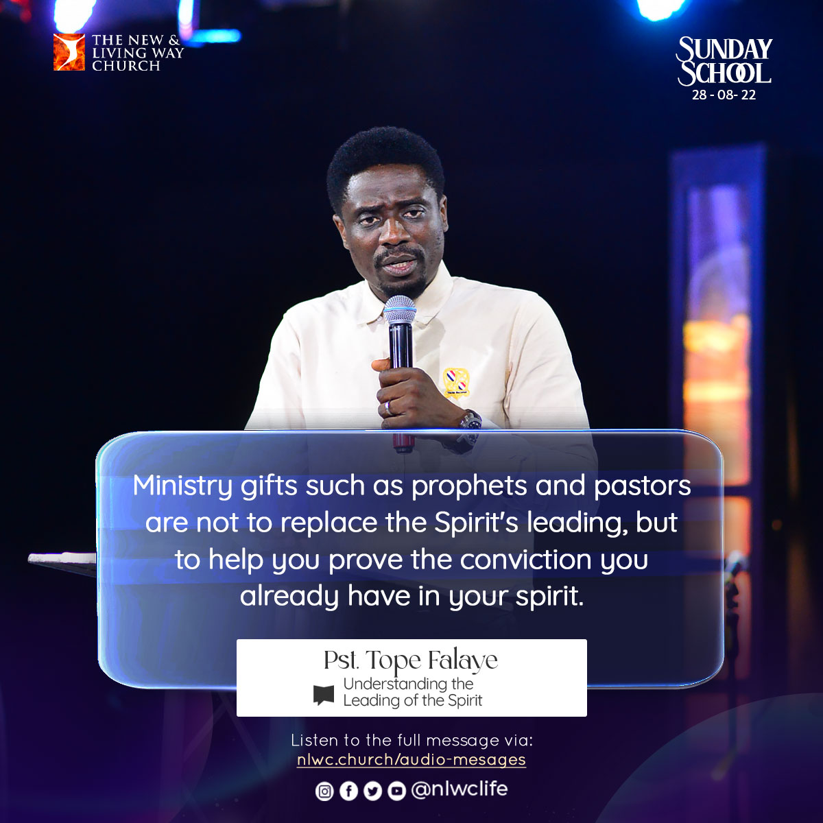 nlwclife's tweet photo. SUNDAY SCHOOL EXCERPTS!
Beloved,
Last Sunday, we began the Sunday School series, How to be Led by the Spirit of God.
Here are excerpts to refresh your heart...
Please stay blessed and enjoy the Spirit!
#SundaySchoolExcerpts
#PstTope
#NLWC https://t.co/X5Z5Fm2eEF