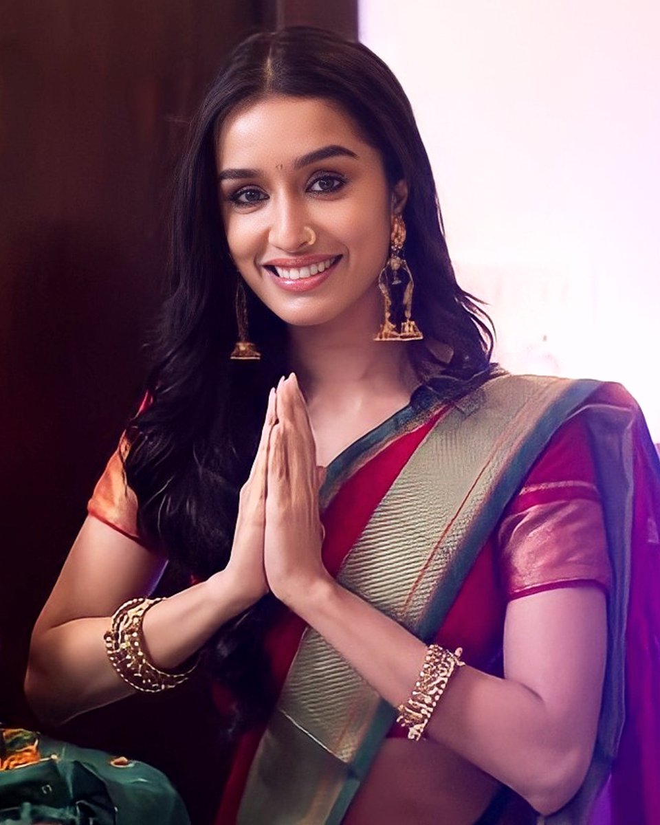shraddhasfanboy's tweet photo. We have been inviting Bappa for almost 60 years now. I fondly remember, my first ever modak was given to me by my nani.
.
@shraddhakapoor 
.
#shraddhakapoor https://t.co/rJRzR81eeX