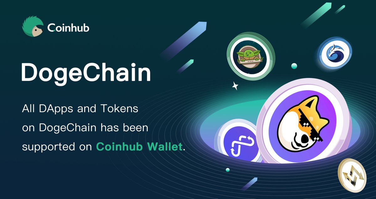 Coinhub_Wallet's tweet photo. #Coinhub wallet has supported all DApps and Tokens on #DogeChain 🎊🎊

Download Coinhub: https://t.co/kL52OGHb8u

@DogechainFamily @QuickswapDEX @MultichainOrg @Dogeswap_ @Yodeswap 
#DogecoinToTheMoon #DogecoinArmy #dogechainNFT #Dogechaingrow #dogechainfanclub https://t.co/iSxJS2P3vn
