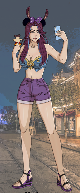 ErisandeVT's tweet photo. Here I am all ready for a day at Disneyland! It was "leg day". ;) 

#LittleMerbun
#MerbunDoodles

🎨:@Warman97479731 https://t.co/Ipx06sWWCl