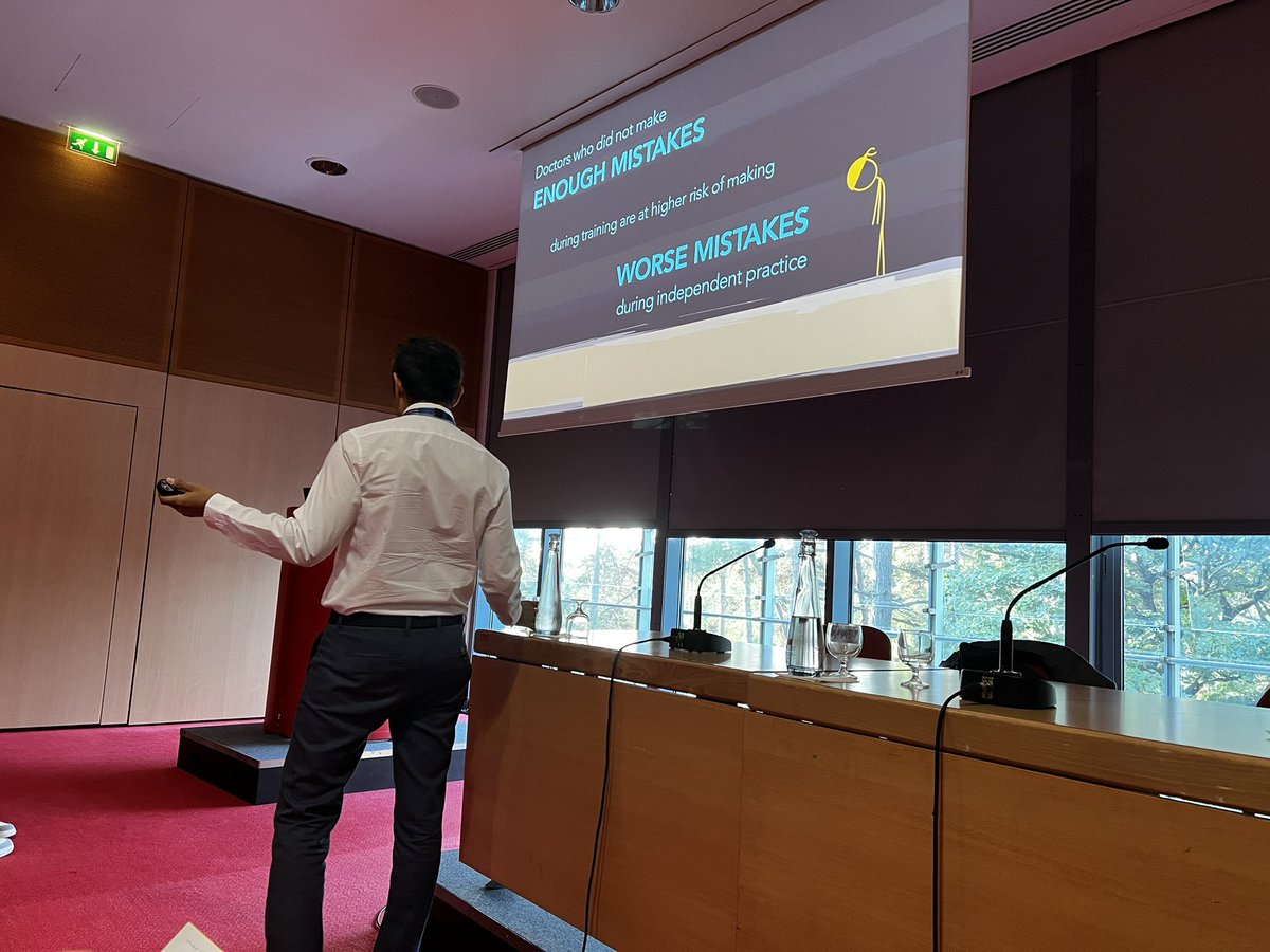 “Doctors who did not make enough mistakes during training are at higher risk of making worse mistakes during independent practice” <a href="/BolivianLeo/">Leonardo Aliaga</a>