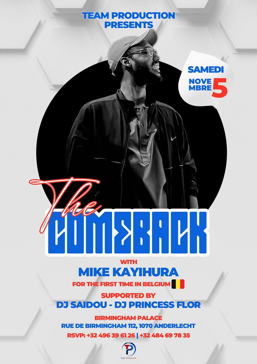 MikeKayihura's tweet photo. Belgium, I bring my sounds to you. ❤❤🇷🇼🇷🇼 come through. https://t.co/7lXa4Put6W