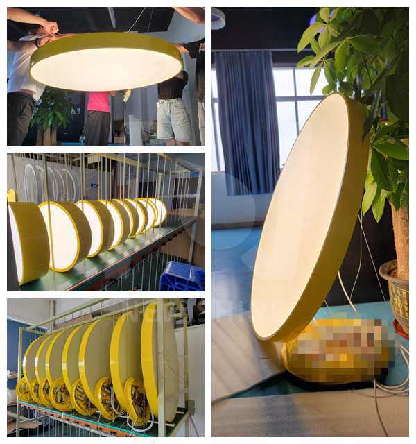 HuangBerry54's tweet image. The moon light is one of our fast mover.The features are as following:
(1) sizes ranging from D300mm(11.8") to D1200mm(47.2"), delivering very nice even lighting distribution, no LED hot spots.
(2) patented-involved product, 3 in 1 installation.
#moonlights #roundceilinglight