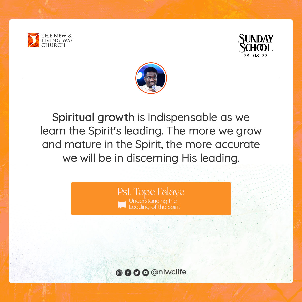 nlwclife's tweet photo. More excerpts to refresh your heart...
Please stay blessed and enjoy the Spirit!
#SundaySchoolExcerpts
#PstTope
#NLWC https://t.co/yOOKC2xd8c
