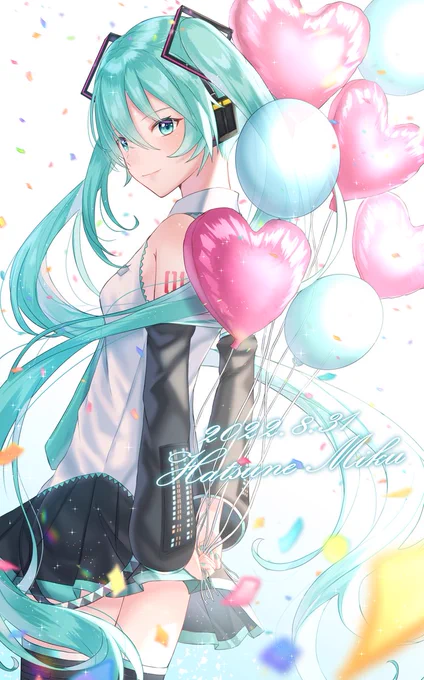 ミクちゃんおめでとう!!※タップ推奨#初音ミク #初音ミク15th #初音ミク誕生祭2022 