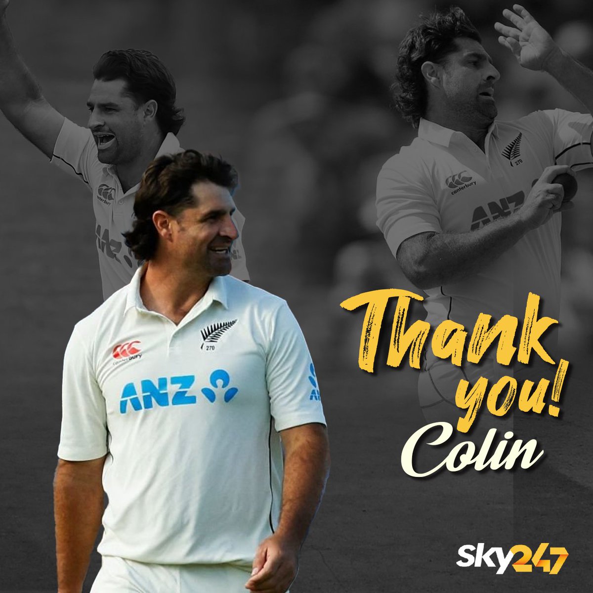 New Zealand all-rounder Colin De Grandhomme has announced retirement from International cricket.

#ColinDeGrandhomme #NewZealand #Cricket #retirement #international #SKY247 #Socialmedia